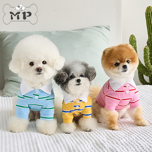 withtory宠物条纹抽绳可调节翻领POLO衫 Memory Pet 韩国代购