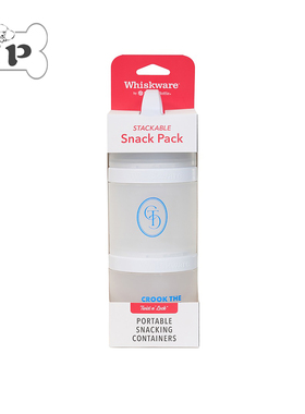 『Memory Pet』韩国代购CTC宠物外出便携3层零食分装白色收纳罐