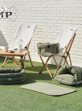 『Memory Pet』韩国petbone宠物户外防水军绿色圆窝椭圆床睡袋