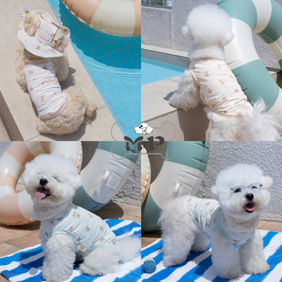 韩代宠物夏季冷感防虫小熊凉凉衣