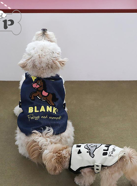 『Memory Pet』韩国代购andblank宠物蓝色小马图案牛仔套头衫