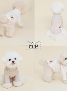 『Memory Pet』韩国meaningless宠物小熊布贴高领纯色打底衫T恤