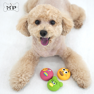 韩代宠物搞怪小饼干乳胶发声玩具