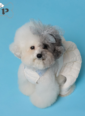 『Memory Pet』韩国代购comocomo宠物弹力按扣背带裤白色阔腿裤