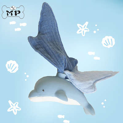 喷水海豚乳胶发声玩具