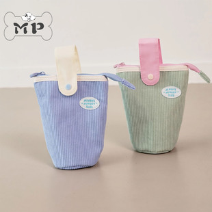 『Memory Pet』韩国宠物外出马卡龙配色灯芯绒推车迷你挂包零食包