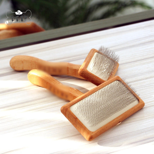 韩代AKITZ宠物防打结针梳木梳