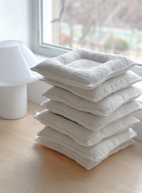 『Memory Pet』韩国代购eyou宠物猫狗独特毛圈白色防水杯垫餐垫