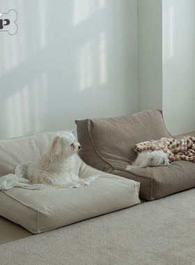 『Memory Pet』韩国dography宠物简约复古PU水洗棉靠背沙发睡窝