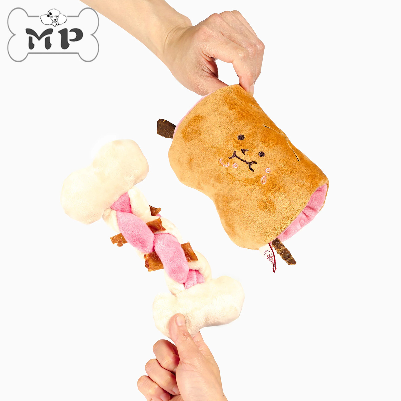 韩代宠物烤肉骨头藏食嗅闻狗玩具