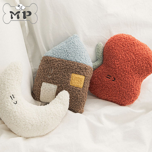 『Memory Pet』韩国代购biteme宠物月亮苹果房子陪伴入睡玩偶枕头