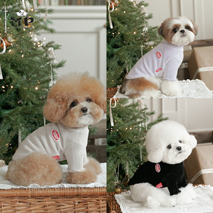 『Memory Pet』韩国rollingpepe宠物秋冬灯芯绒弹力标签高领T恤