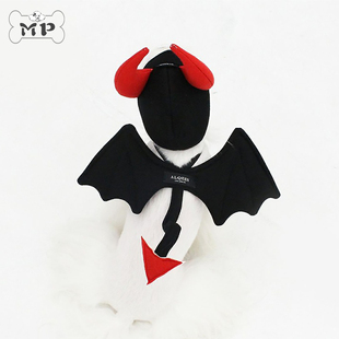 『Memory Pet』韩国alqeen宠物猫狗万圣节小恶魔翅膀恶魔角帽子