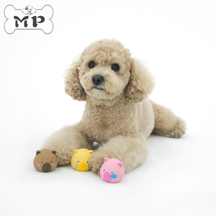 部分现货~韩国代购parisdog宠物狗狗小猪小熊发声乳胶玩具