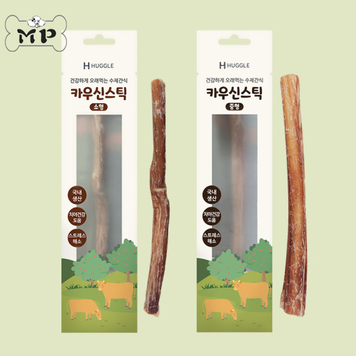 韩国huggle宠物高蛋白手工牛筋棒