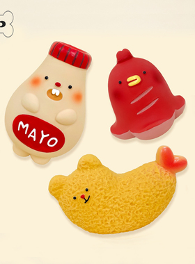 『Memory Pet』韩国meaningless炸虾香肠蛋黄酱狗狗发声玩具3件套