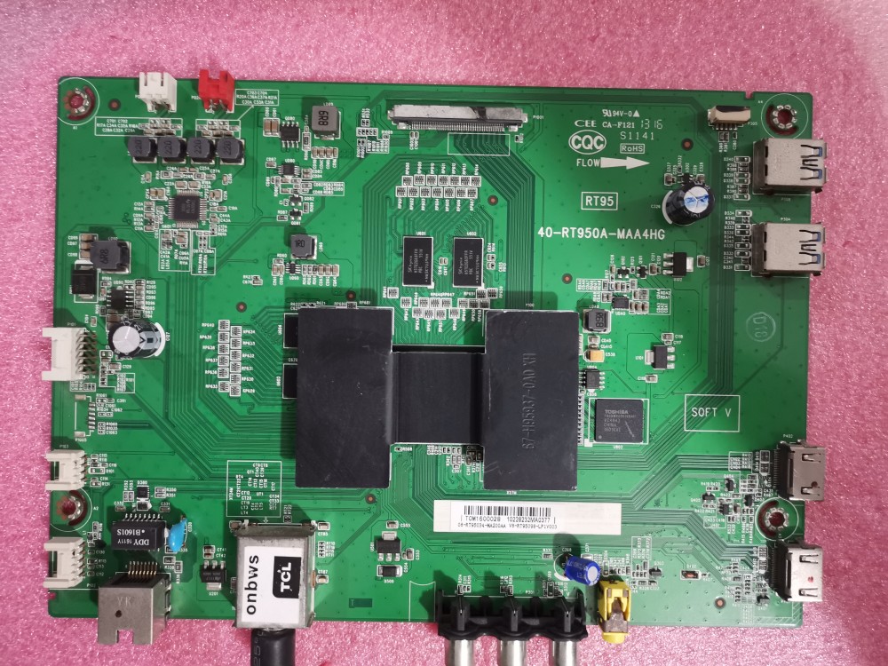 原装TCL D65A620U/65E5800A-UD 40-RT950A-MAA4HG主板650FJ08配屏
