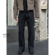 宽松直筒休闲百搭裤 美式 子 男士 Entong高街cleanfit黑色痞帅牛仔裤