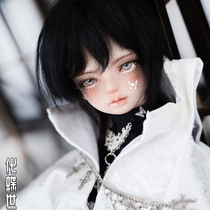 MKDOLL正版1/4BJD娃娃全套SD男娃人偶四分体裸娃 化蝶世(现货9折)