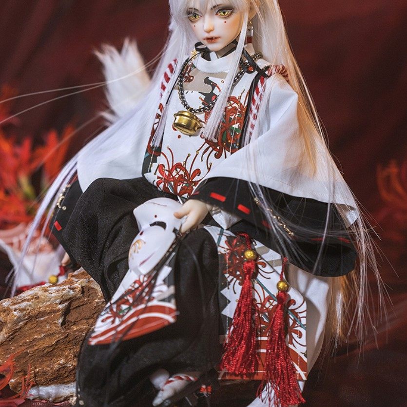 Ringdoll1/4BJD娃娃古装衣服RD4分狐梦生和服rc45-28+木屐鞋SD男