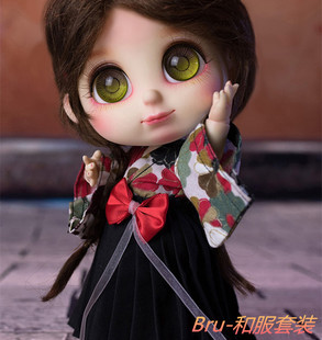 ID岛社-1/8BJD/SD娃娃衣服8分Bru连衣裙/休闲运动背带裤/和服套装