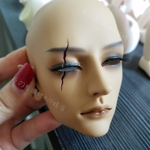 BJD娃娃化妆卸妆娃头和身体妆面