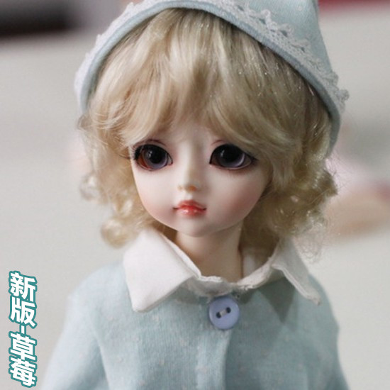 CC樱桃城堡-1/6BJD/SD女娃6分女体娃-新版 开眼草莓(免邮送礼包)