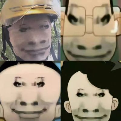 龙图头套大头儿子老大夯大力搞笑面具搞怪全脸恶搞摩托车骑行面罩