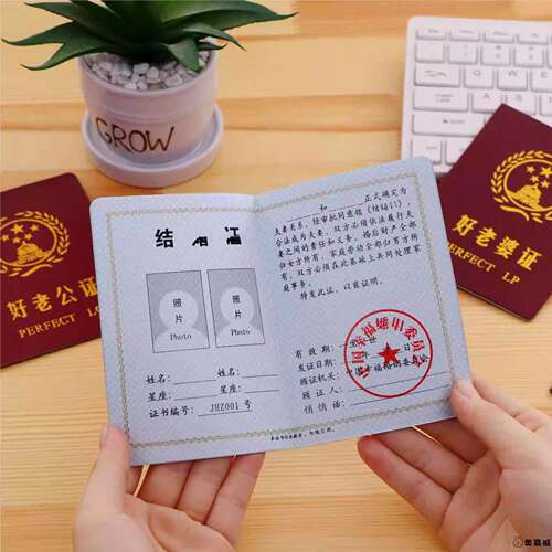 离结婚本搞笑趣味拍照情侣礼物生日男友摆件设计订制