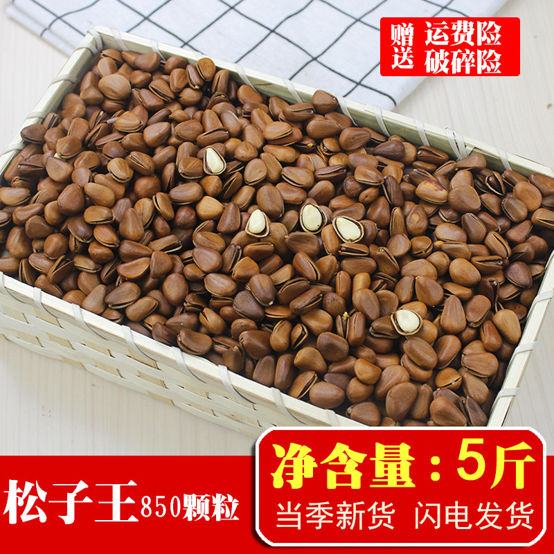 新货野生散装东北松子整箱5斤10斤净含量袋装年货原香味坚果特产