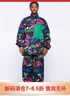 FreeSpin新款chillwhite涂鸦滑雪服滑雪裤套装宽哈日韩双面男女款