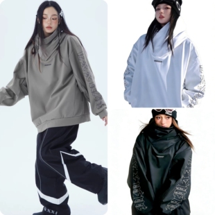 FreeSpin新款MMXXi沙丘系列滑雪卫衣帽衫加绒保暖宽松防水雪服