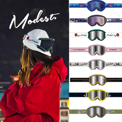 FeeSpin新款26款MODEST滑雪镜澳洲磁吸单板雪镜全包镜框防风运动