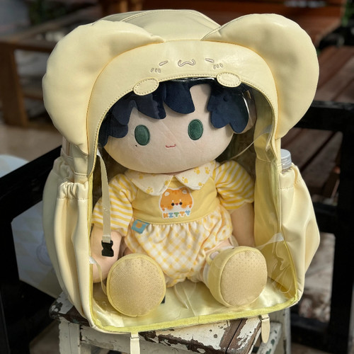 玖月兔原创大食量双肩痛包棉娃