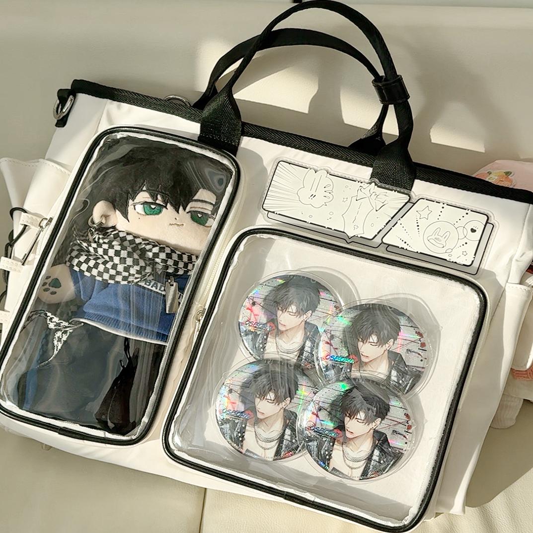 玖月兔原创二三玖痛包20cm娃包斜挎双肩手提大容量休闲二次元社畜