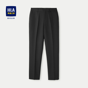 HLA/海澜之家商务绅士仿毛西裤2023秋季新款光泽微弹挺括裤子男