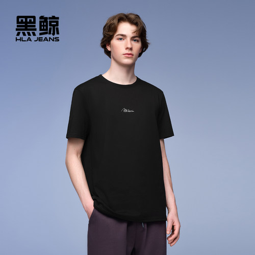 舒适圆领 字母印花 常规版型