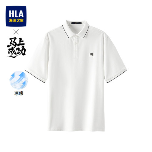 海澜之家透气短袖POLO男