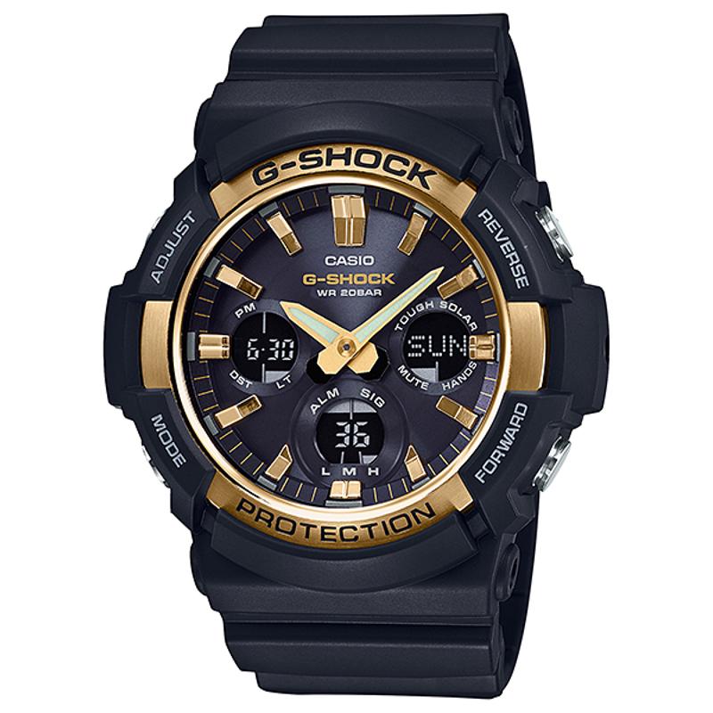 Casio卡西欧GSHOCK男士光能手表现代潮流金属外壳防水计时电子石