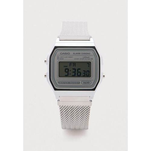 代购卡西欧男士腕表闹钟夜光日期计时金属防水钢带银色商务休闲