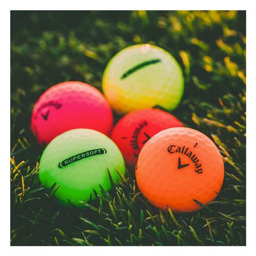 代购Callaway Supersoft卡拉威超软三轨道瞄准球石墨烯高尔夫球彩