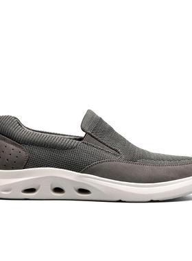 代购NUNN BUSH男士休闲鞋透气轻便缓震懒人鞋低帮一脚蹬日常通勤