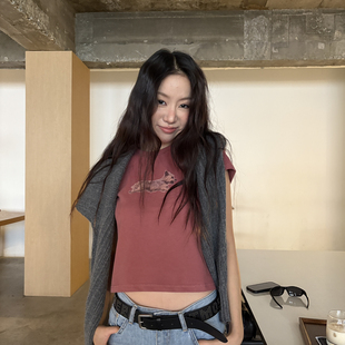 San Francisco-冬款上新小狗印花显比例百搭短袖T恤1302不退换