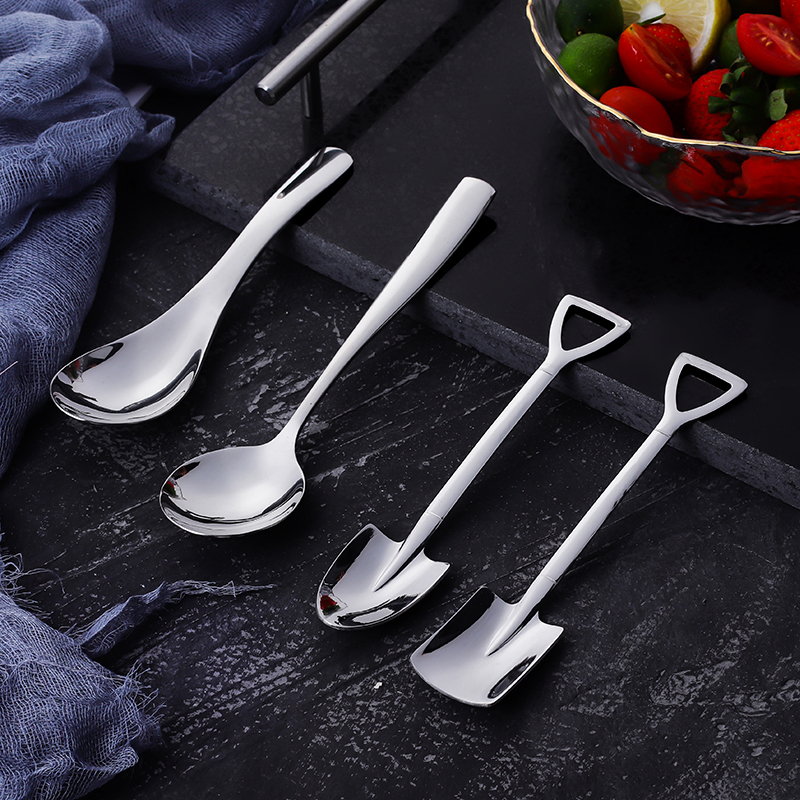 甜品304不锈钢网红西瓜儿童汤勺