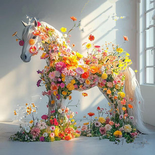 马元素新年装饰网红花墙仿真玫瑰花墙打卡拍照商场酒店美陈装饰墙