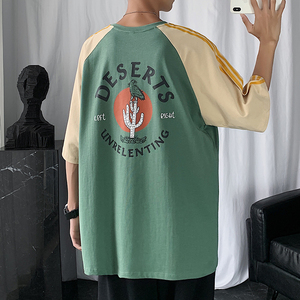 港风短袖 男士宽松百搭ins潮牌休闲T恤XZ304B-T3018O22图片