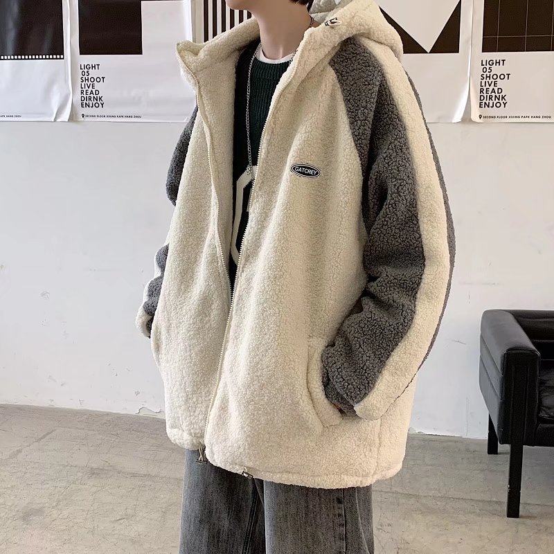 羊毛羔冬季潮牌韩版宽松冬装棉服潮流百搭休闲外套XZ304B-M258P48,男装卫衣,星座302B-1