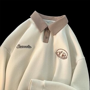 秋季新款时尚翻领青春流行宽松长袖休闲T恤Z304B-T3006P32X图片