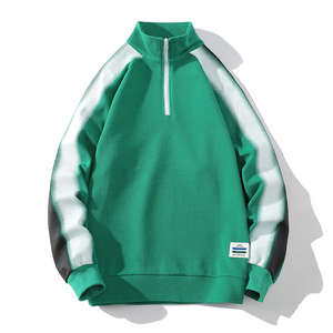 新款POLO衫华夫格白底平铺卫衣休闲套头上衣XZ304B-W3318P40图片