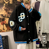 秋季新款棒球服外套潮流ins字母刺绣情侣夹克XZ304B-JK22102P70，男装夹克，星座302B-1